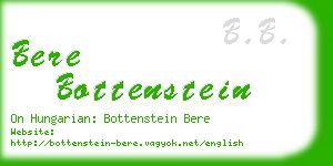 bere bottenstein business card